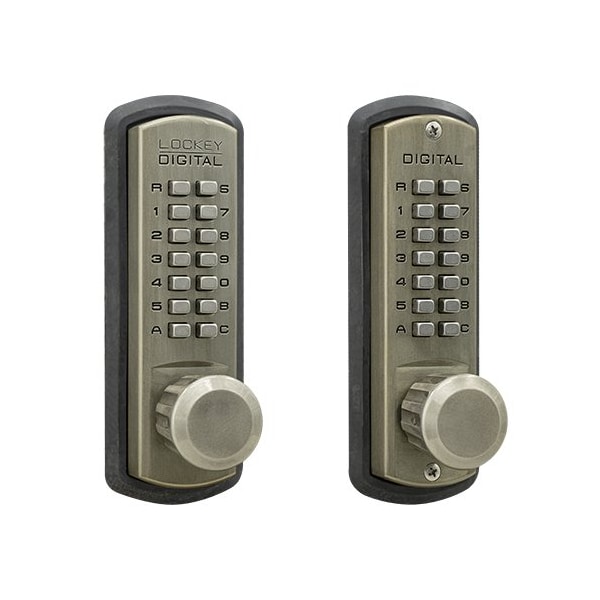 Mechanical Keyless Combination Passage Knob Lock Double Combination Oil Rubbed Bronze